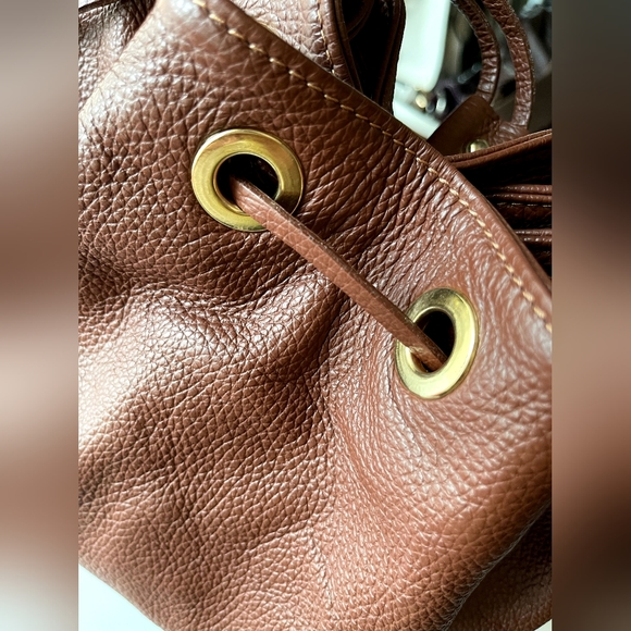 Borse in Pelle - Genuine Italy leather - authentic imported bucket bag - Picture 8 of 13